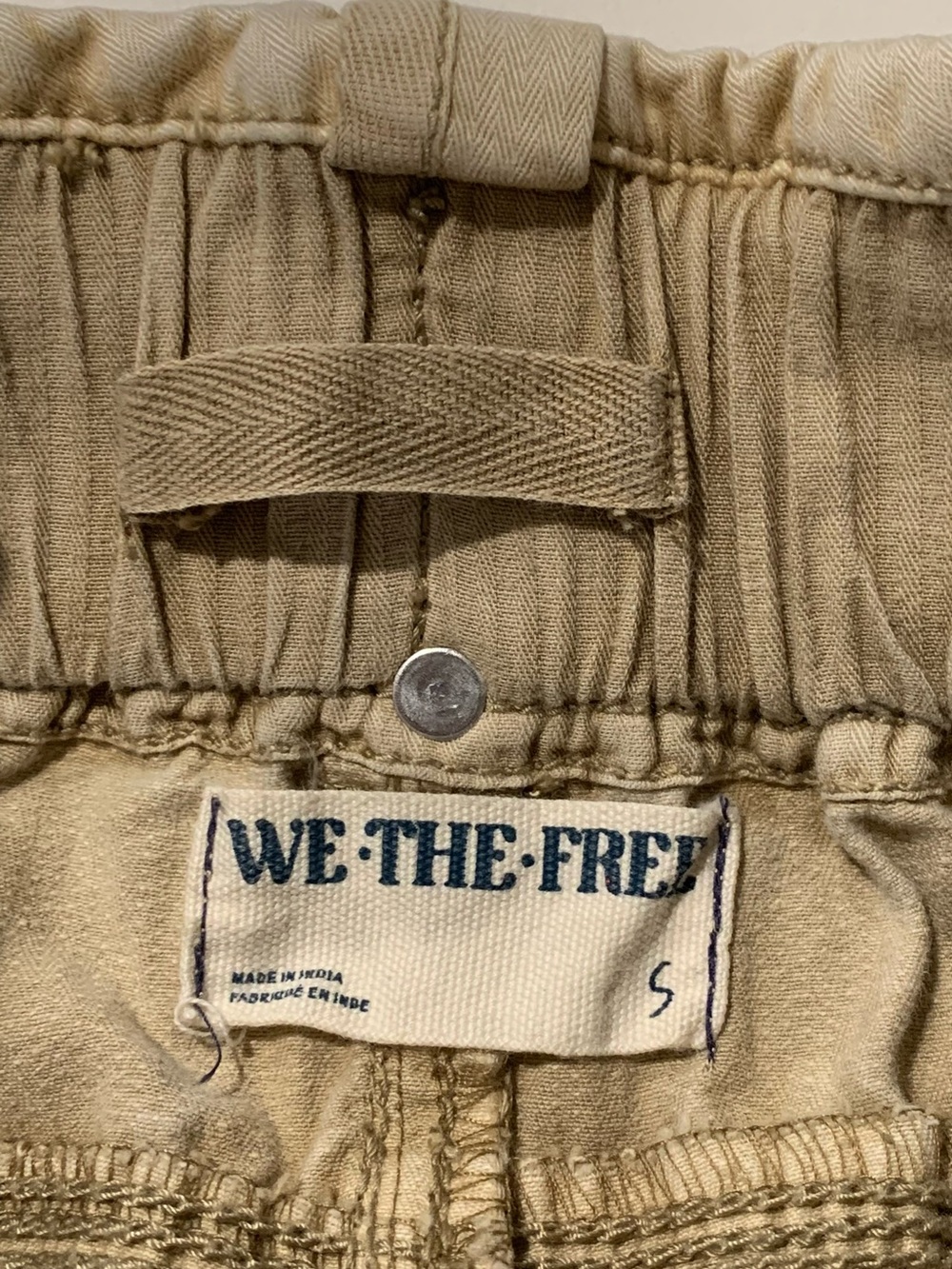 We The Free Can’t Compare Slouch Khaki Cargo Utility Pants Streetwear Gorpcore S - Picture 8 of 16